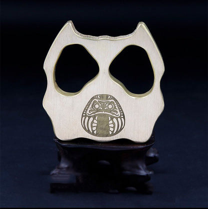 Brass Knuckle Duster Pet Shape Decoration Defense