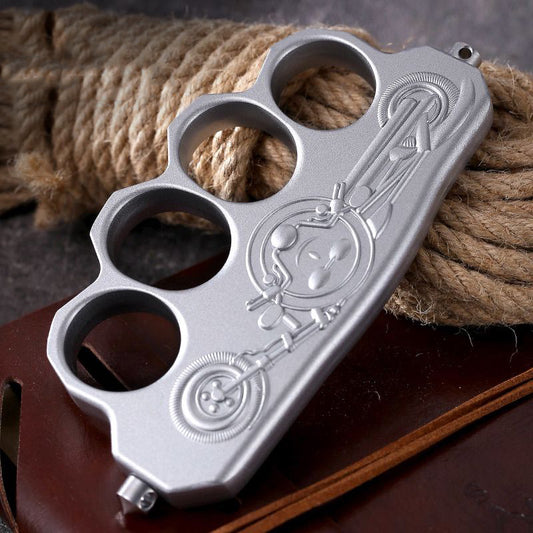 Creative Pattern Knuckle Duster Self-defense Window Breaking Gear