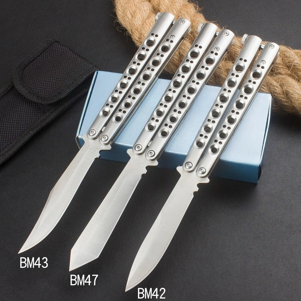 BM42 BM43 BM47 Sanding-finish Portable Balisong Knive