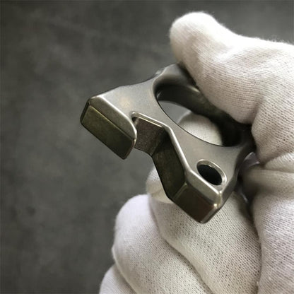 Titanium Hedgehog Open Bottle Knuckle Duster