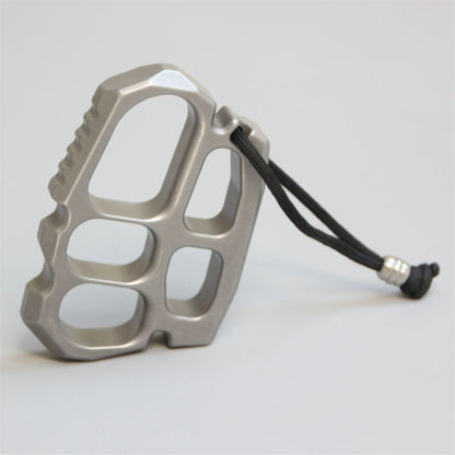 Solid Steel Knuckle Duster Self-Defense EDC Tool