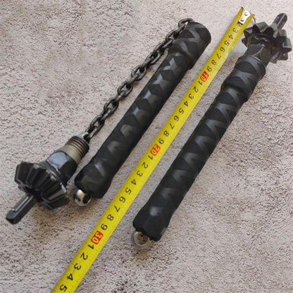 Both chain hammer units with measuring tape showing 51cm overall length