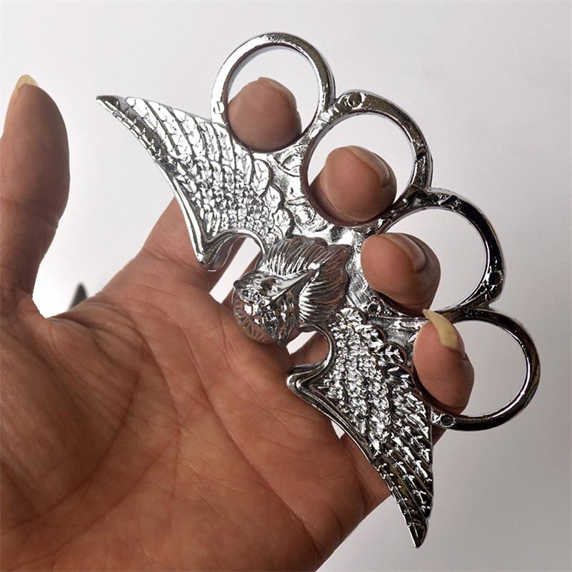 Утолщенный Eagle King Knuckle Duster Практика боевых искусств Бокс Четыре пальца Боксерские перчатки Ручная пряжка Боксерская пряжка Защита от разбитого окна