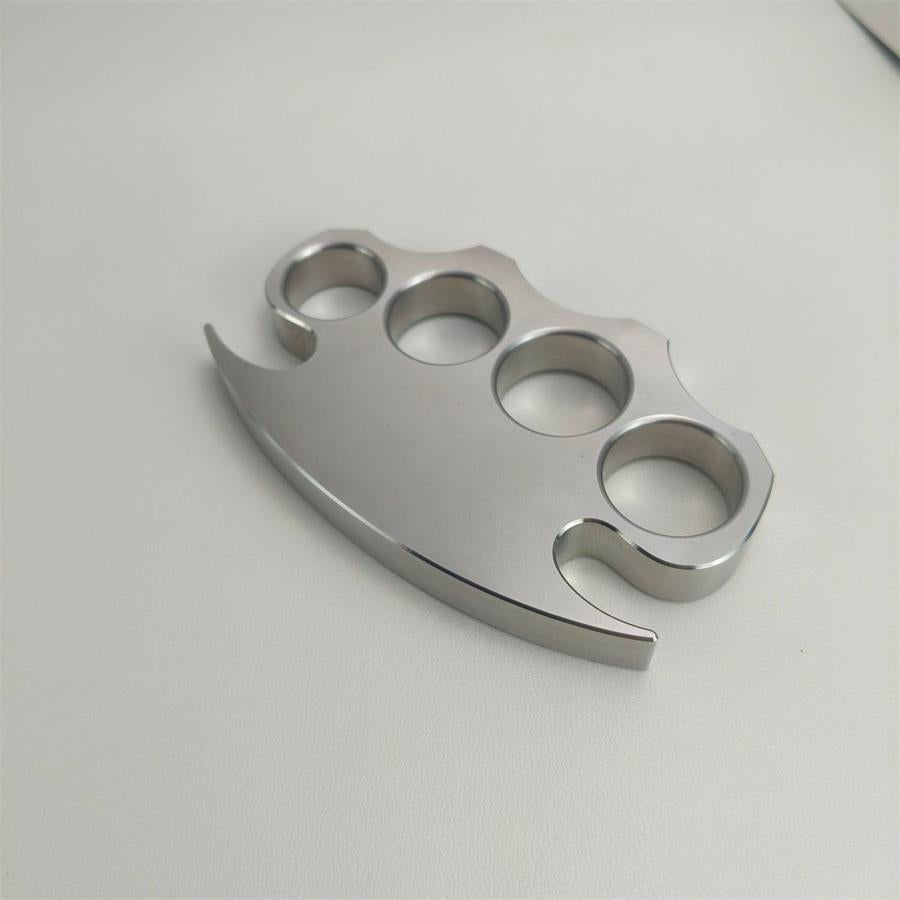 Solid Steel Knuckle Duster Outdoor Self-defense EDC Protective Gear