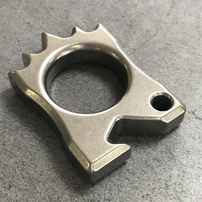 Titanium Hedgehog Open Bottle Knuckle Duster