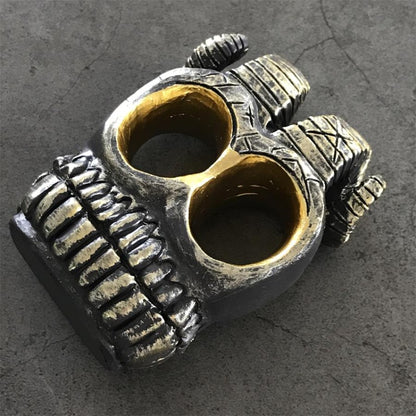Fashion Skull Knuckle Duster Ram Horn Decorations