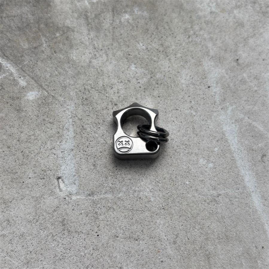 Small Size Titanium Knuckle Duster Pendant Decorations