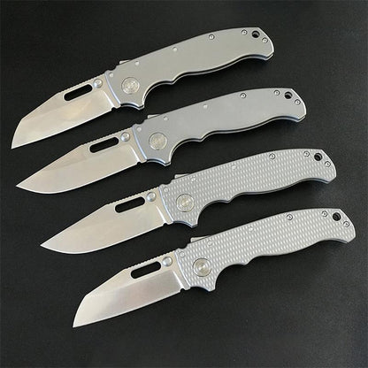 Outdoor Titanium Alloy Folding Knife Camping Hunting Pocket Knives