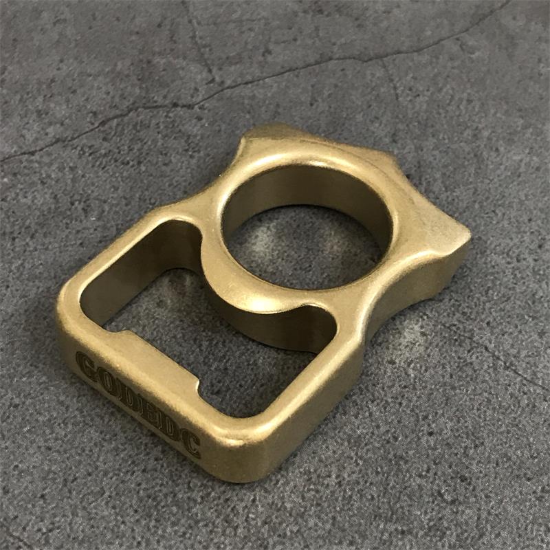 GODEDC Brass Knuckle Duster Bottle Opening EDC Tools