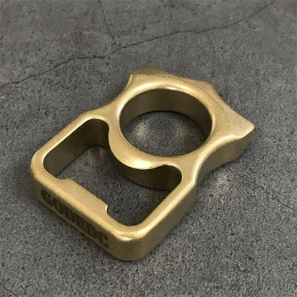 GODEDC Brass Knuckle Duster Bottle Opening EDC Tools