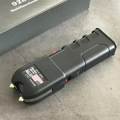 Stun Gun 928 High-power Electric Baton Self-protection Electric Shock Lamp