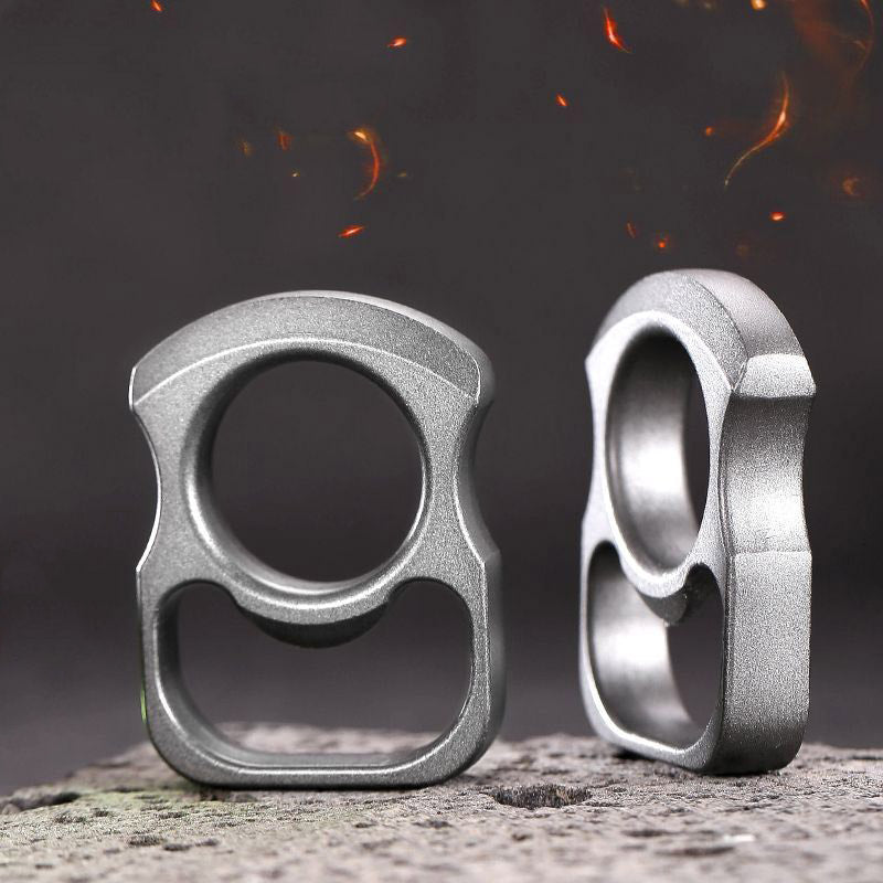 Mini Open Bottle Knuckle Dusters EDC Self-defense Decoration