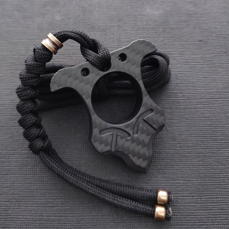 Carbon Fiber Single Finger Knuckles Duster