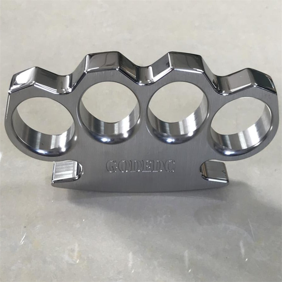 GODEDC Brushed and Mirror Polished Craft Steel Knuckle Duster