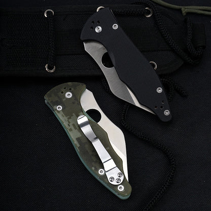 G10 Handle Tactical Folding Knife  Pocket Knives EDC Tool