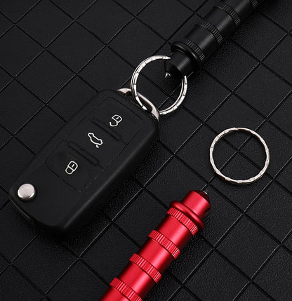 Mini Portable Tactical Pocket Knife Wilderness Survival Keychain Pendant Defense EDC Tool