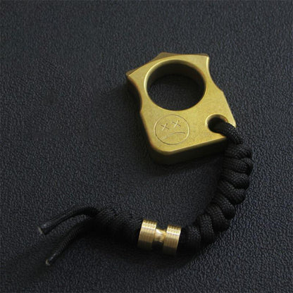 Single Finger Brass Knuckle Duster Self-Defense EDC Tool