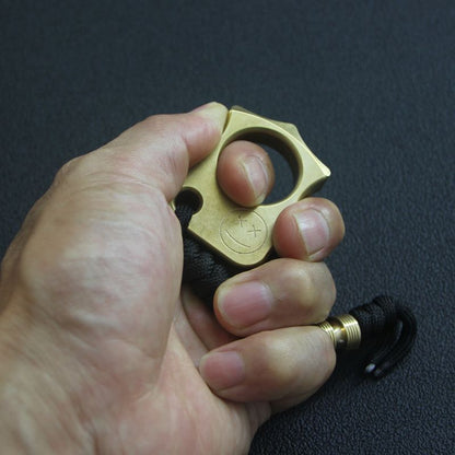 Single Finger Brass Knuckle Duster Self-Defense EDC Tool