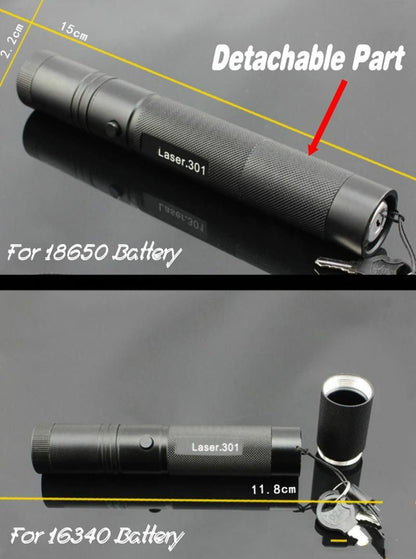 10Mile Military Green Laser Pointer Pen 5mw 532nm Powerful Cat Toy+18650 Battery+Charger