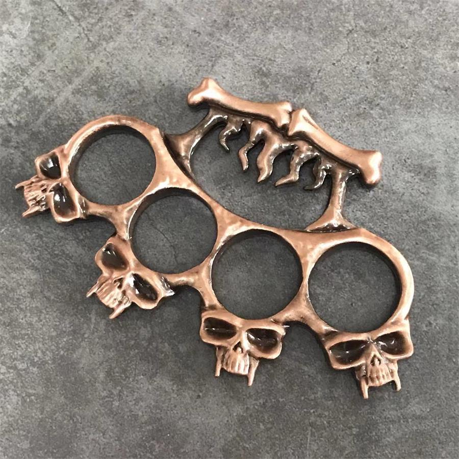 Knuckle Duster pour vous défendre contre les loups, briser les fenêtres, Fitness, boxe, Protection des doigts, outils de défense de Combat