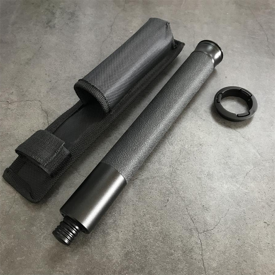 Baton mid-section showing telescopic joint mechanism