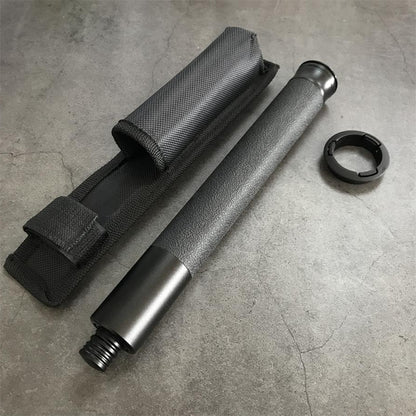 Baton mid-section showing telescopic joint mechanism
