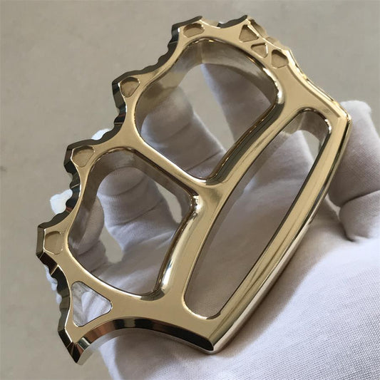 Thickened solid brass knuckle duster
