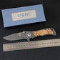Liome 339 Damascus Tactical Pocket Folding Knife Outdoor Portable Camping Military Knives Security Defense Pocket EDC Tool