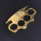 Thickened and widened metal brass knuckles duster four-finger buckle fist outdoor fist buckle fitness boxing portable defense hand buckle fight protective gear