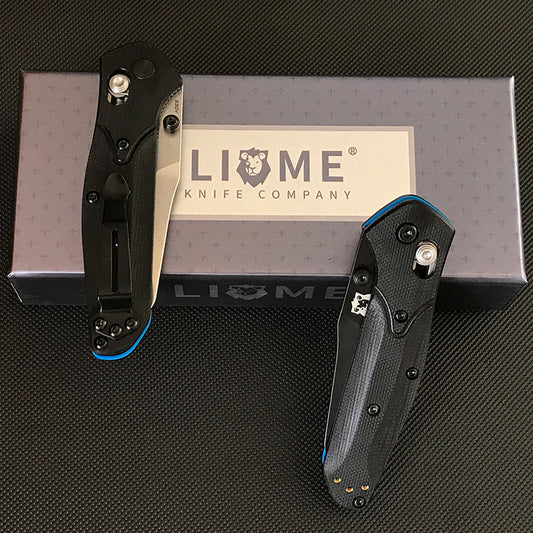 Liome 945 AXIS Folding Knife Outdoor Tactical Camping Pocket Knives Dual Color G10 Handle Lifesaving Safety Portable EDC Tool