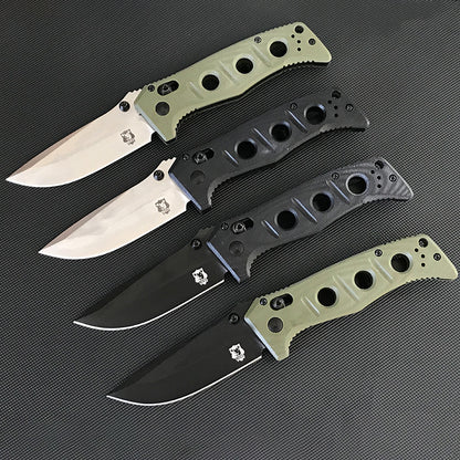 Liome 273 AXIS Tactical Folding Knife G10 Handle Stone Washing Blade Outdoor Camping Survival Pocket Knives EDC Tool