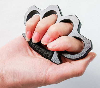 Multi-style Carbon Fiber Knuckle Duster Security Window Breaking EDC Tool