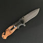 Liome X50 couteaux de poche couteau pliant tactique multifonctionnel d'extérieur manche en bois Camping survie outil EDC de sauvetage sûr