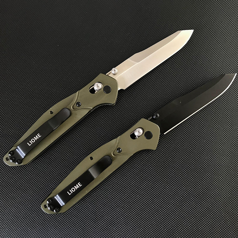 Liome 940 axe couteau pliant poignée en aluminium pêche en plein air chasse sabre sécurité défense couteaux de poche EDC outil