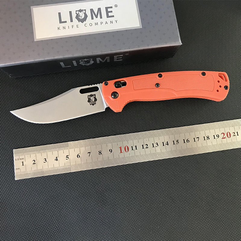 Liome 15535 Axis Folding Knife Nylon Handle Outdoor Portable Saber Camping Survival Tactical Knives Pocket EDC Tool