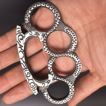 Medusa - Solid Brass Knuckles Duster For Self Defense Window Breaker EDC Supplies