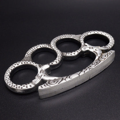 Medusa - Solid Brass Knuckles Duster For Self Defense Window Breaker EDC Supplies