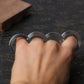 Four Finger Knuckle Duster Stainless Steel Foldable Finger Defense Tool Outdoor Camping Pocket Portable EDC Tool