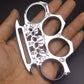 Ghost - Solid Brass Knuckles Duster For Self Defense Window Breaker EDC Supplies