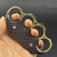 Blom - Solid Brass Knuckles Duster For Self Defense Window Breaker EDC Supplies