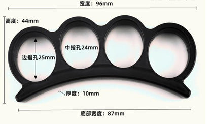 Metal Fight Knuckle Duster Four Finger Martial Arts Fighting Iron Fist Ring Hands Clasp Hand Support Bodybuilding Boxing Pocket EDC Tool