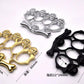 Strong Metal Brass Knuckle Duster Skull Style Four Finger Tiger Outdoor Camping Safety Defense Pocket  EDC Tool