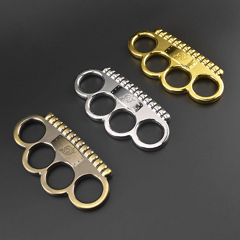 NINJIA MING - Solid Brass Knuckles Duster For Self Defense Window Breaker EDC Supplies