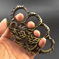 Creative Metal Knuckle Duster Finger Tiger Four Finger Martial Arts Practice Boxing Cover Defense Boxing Ring Hand Buckle Outdoor Security Defense EDC Ring