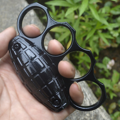 Creative Style Strong Metal Brass Knuckle Duster Four Finger Tiger Outdoor Camping Safety Defense Pocket  EDC Tool