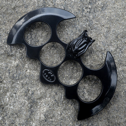 Big Bat Fist Buckle Metal Brass Knuckle Duster Four Finger Tiger Outdoor Camping Safety Defense Pocket  EDC Tool