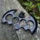 Big Bat Fist Buckle Metal Brass Knuckle Duster Four Finger Tiger Outdoor Camping Safety Defense Pocket  EDC Tool