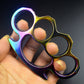 Beautiful Color Metal Brass Knuckle Duster Thickened Four Finger Tiger Fist Buckle Outdoor Camping Safety Defense Pocket EDC Tool