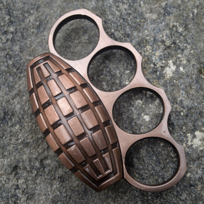 Creative Style Strong Metal Brass Knuckle Duster Four Finger Tiger Outdoor Camping Safety Defense Pocket  EDC Tool